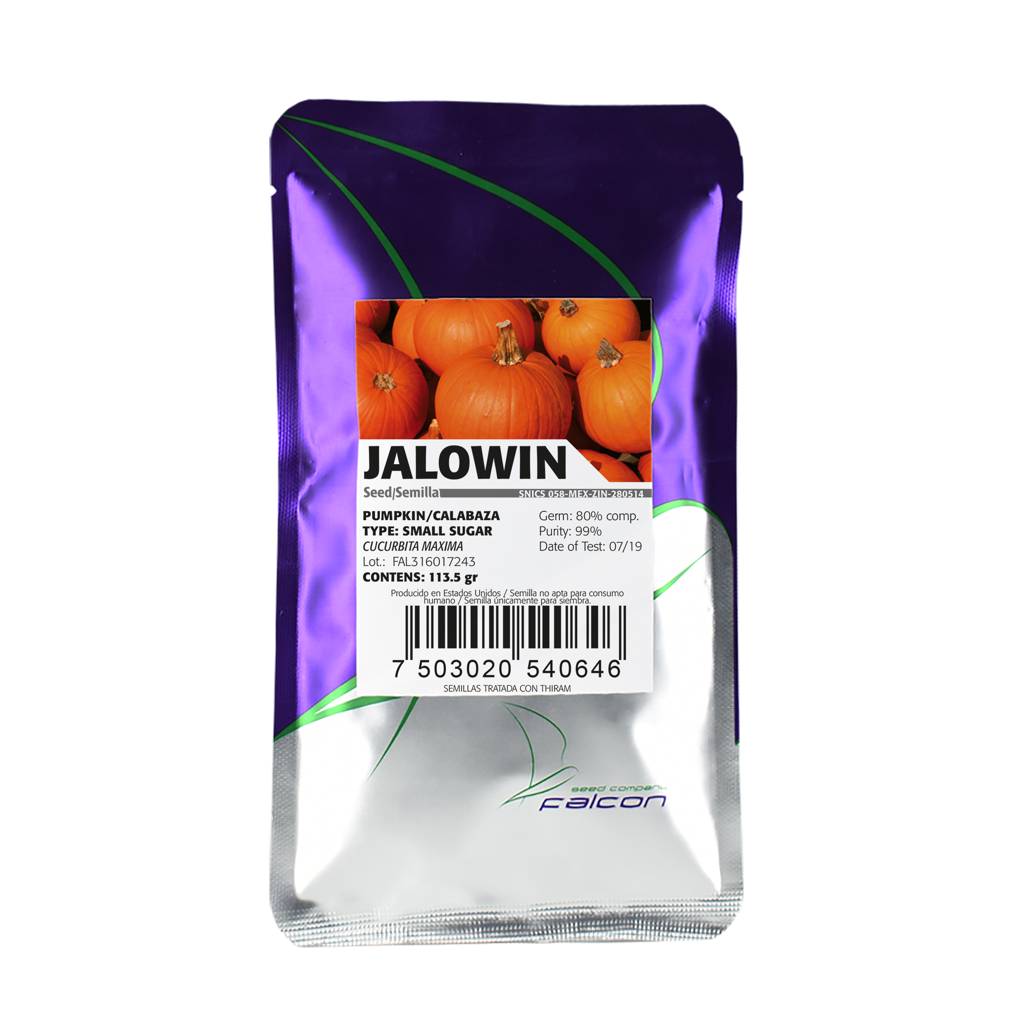 Calabaza PL Jalowin Falcon Seeds